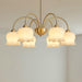 Orchids Brass Chandelier-DWHOME