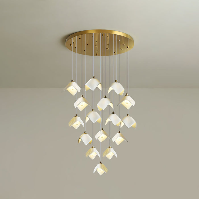 Orlani Cascade Stairs Chandelier-DWHOME