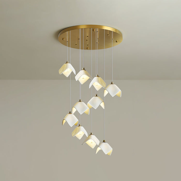Orlani Cascade Stairs Chandelier-DWHOME