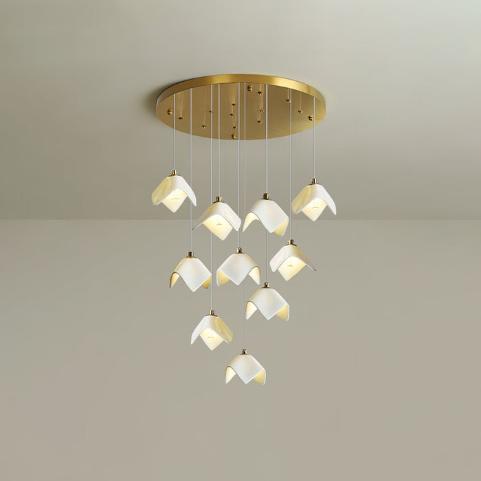 Orlani Cascade Stairs Chandelier-DWHOME