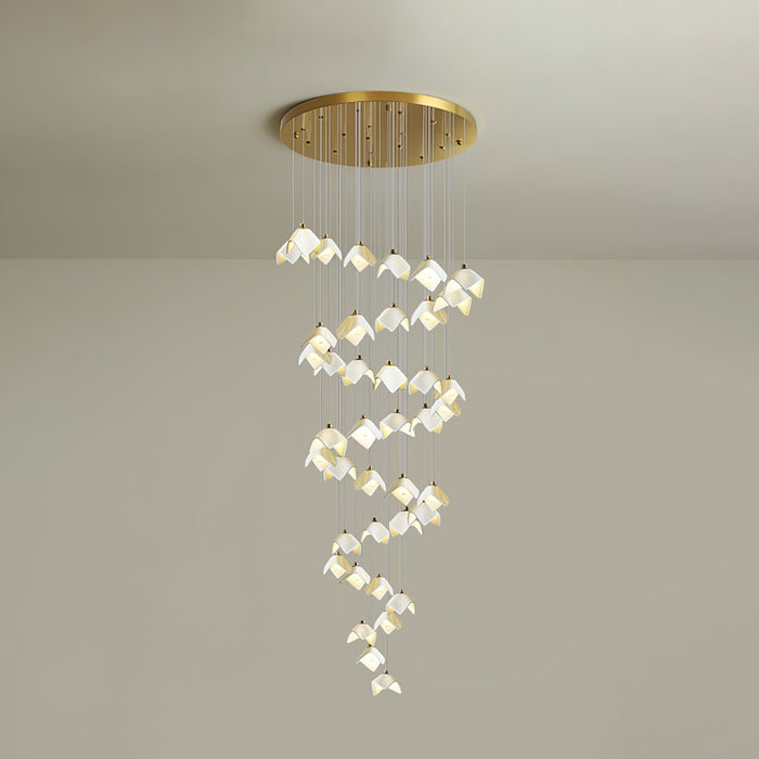 Orlani Cascade Stairs Chandelier-DWHOME
