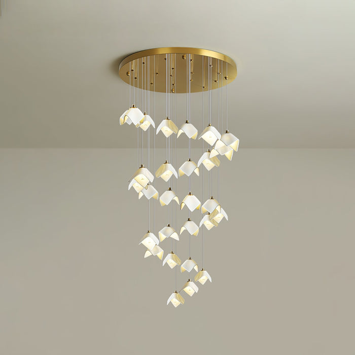 Orlani Cascade Stairs Chandelier-DWHOME