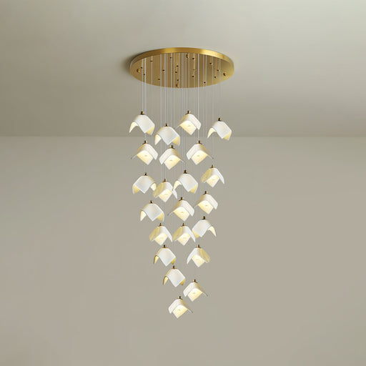 Orlani Cascade Stairs Chandelier-DWHOME