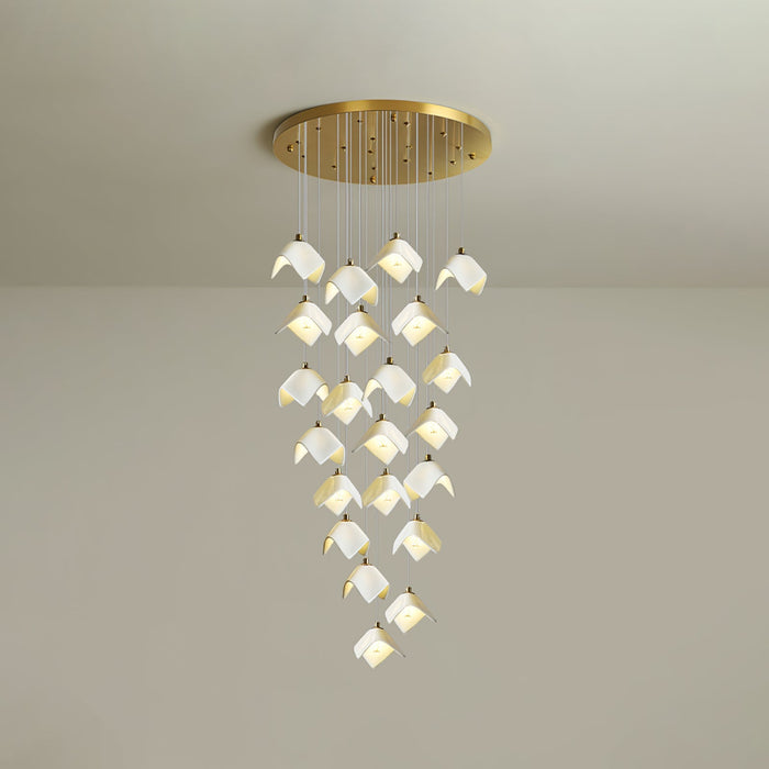 Orlani Cascade Stairs Chandelier-DWHOME