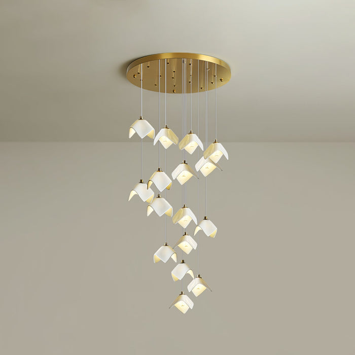 Orlani Cascade Stairs Chandelier-DWHOME