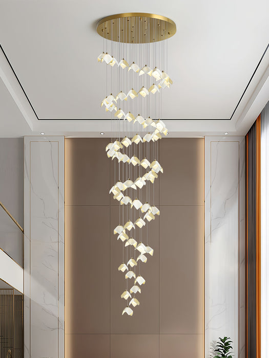 Orlani Cascade Stairs Chandelier-DWHOME