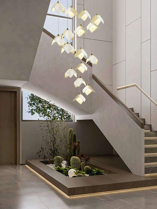 Orlani Cascade Stairs Chandelier-DWHOME