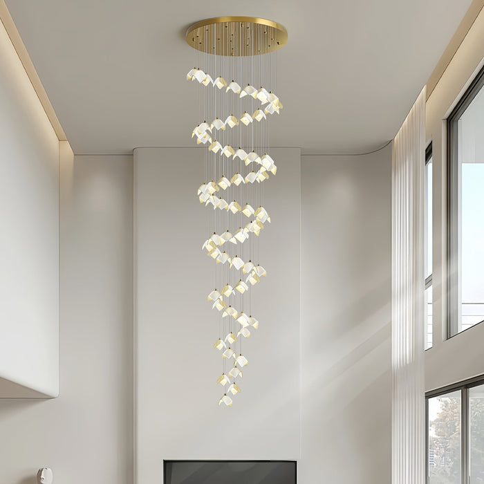 Orlani Cascade Stairs Chandelier-DWHOME