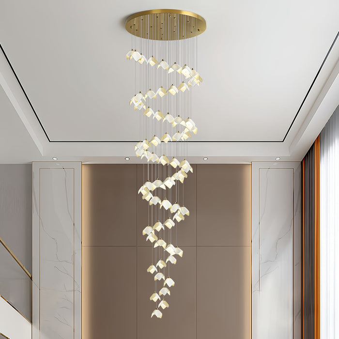 Orlani Cascade Stairs Chandelier-DWHOME