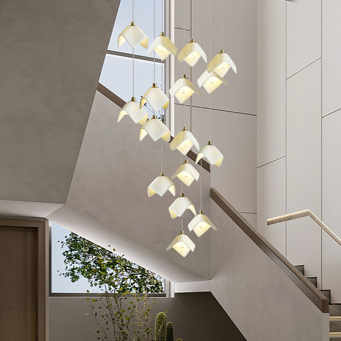 Orlani Cascade Stairs Chandelier-DWHOME