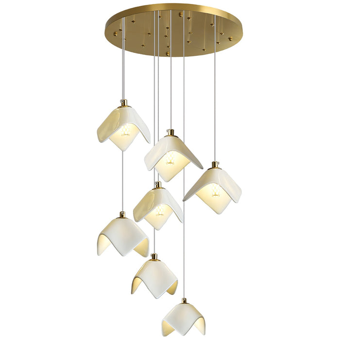 Orlani Cascade Stairs Chandelier-DWHOME
