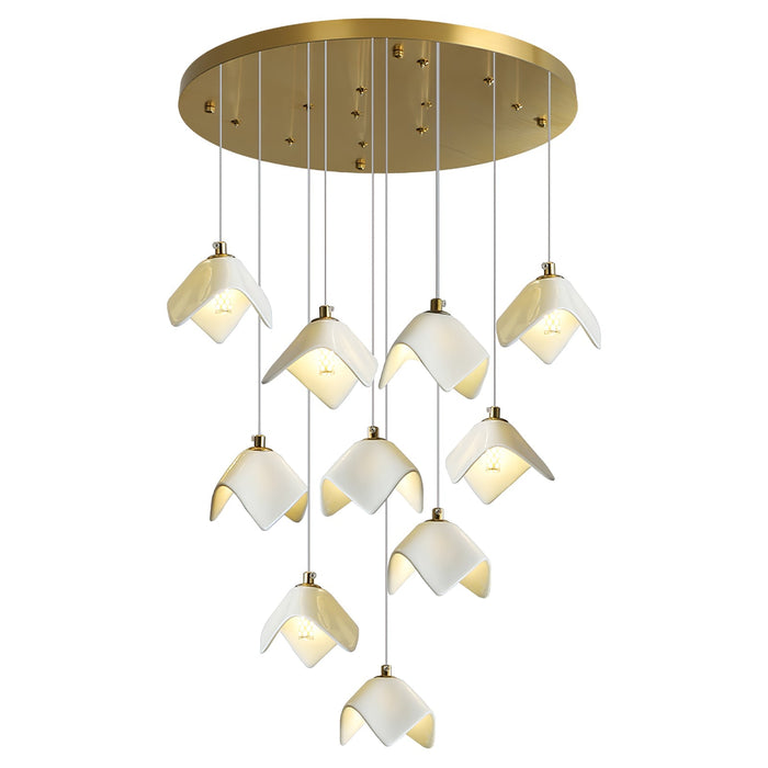 Orlani Cascade Stairs Chandelier-DWHOME