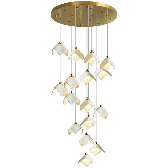 Orlani Cascade Stairs Chandelier-DWHOME