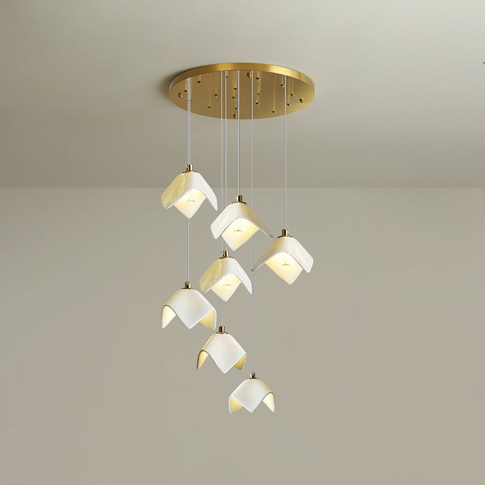 Orlani Cascade Stairs Chandelier-DWHOME