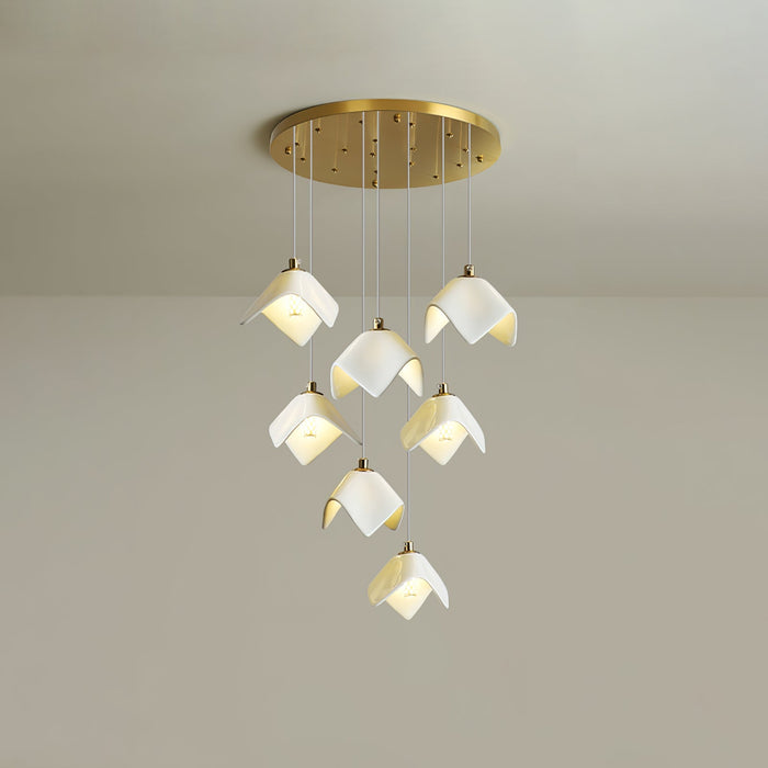 Orlani Cascade Stairs Chandelier-DWHOME