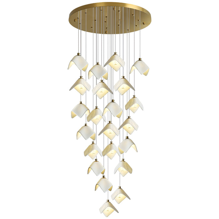 Orlani Cascade Stairs Chandelier-DWHOME