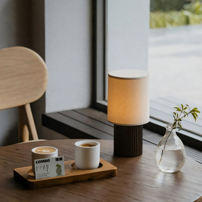 Orlo Ribbed Table Lamp-DWHOME
