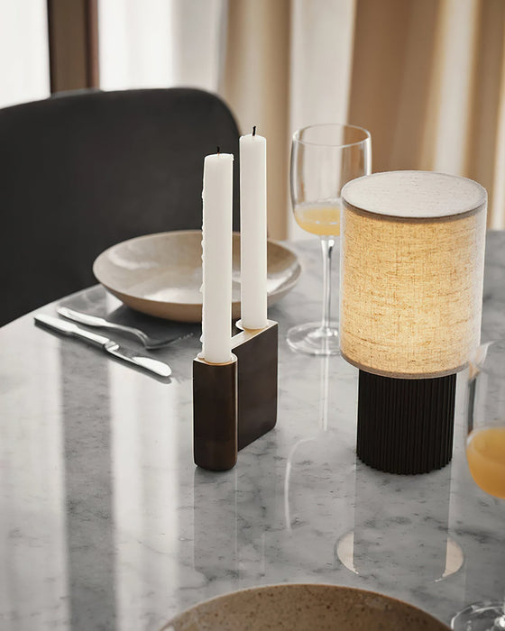 Orlo Ribbed Table Lamp-DWHOME