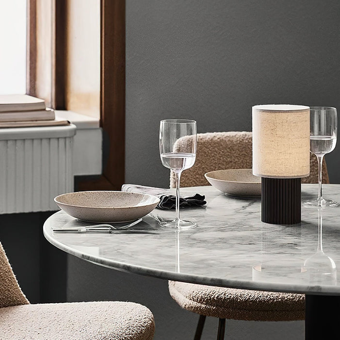 Orlo Ribbed Table Lamp-DWHOME