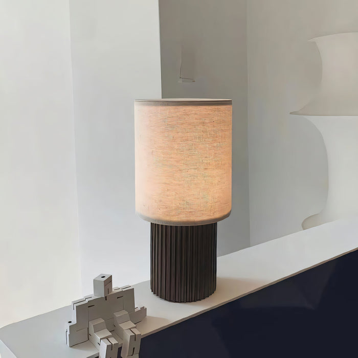 Orlo Ribbed Table Lamp-DWHOME