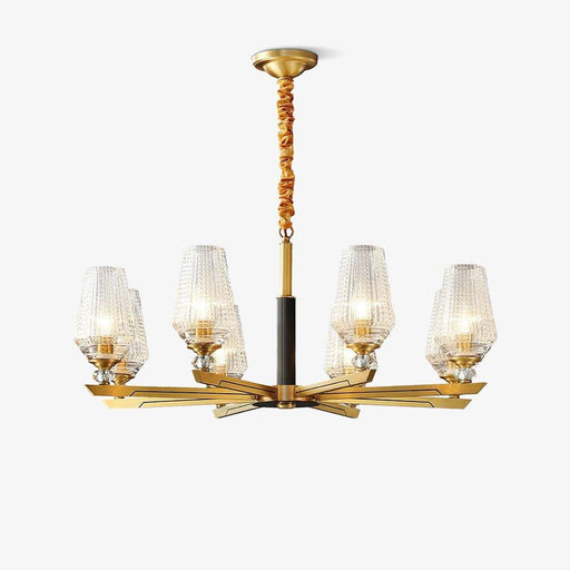 Orrefors Brass Chandelier-DWHOME