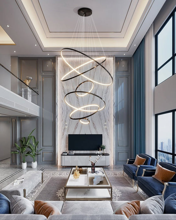Orrery Rings Chandelier-DWHOME