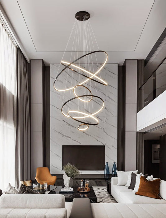 Orrery Rings Chandelier-DWHOME