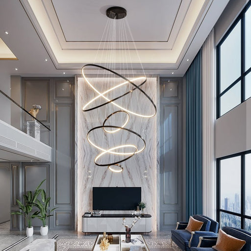 Orrery Rings Chandelier-DWHOME