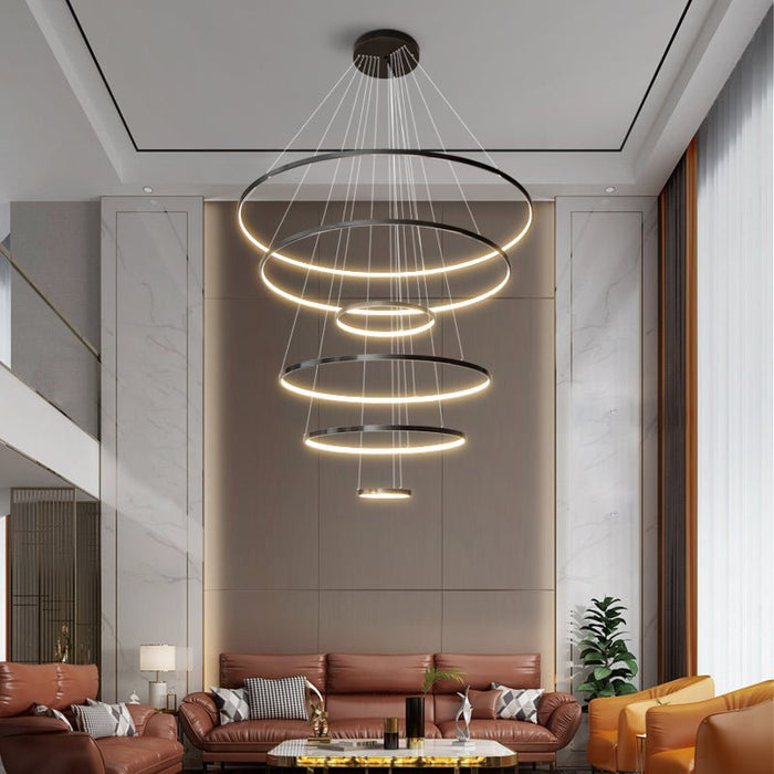 Orrery Rings Chandelier-DWHOME
