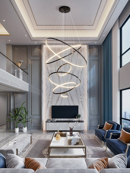 Orrery Rings Chandelier-DWHOME