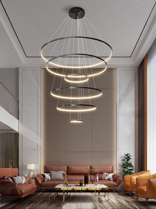 Orrery Rings Chandelier-DWHOME