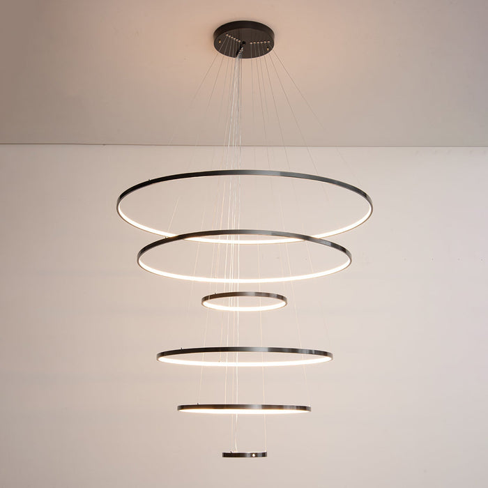 Orrery Rings Chandelier-DWHOME