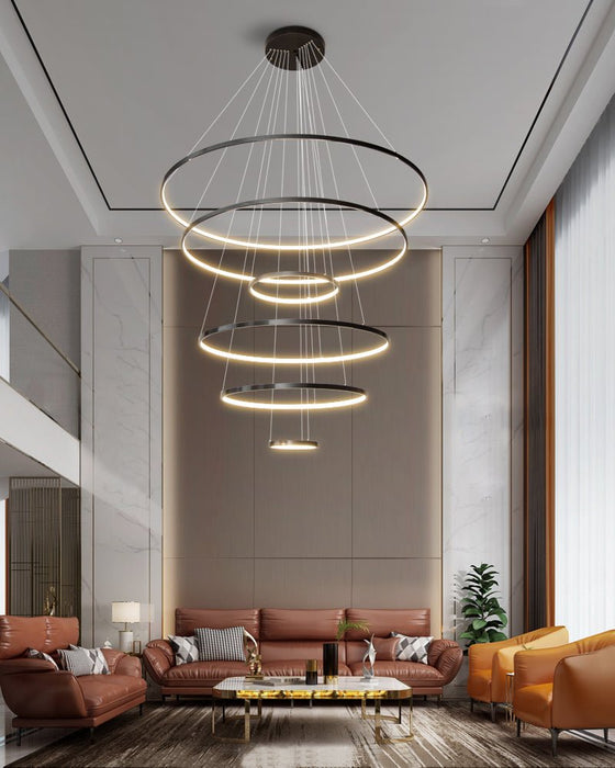 Orrery Rings Chandelier-DWHOME