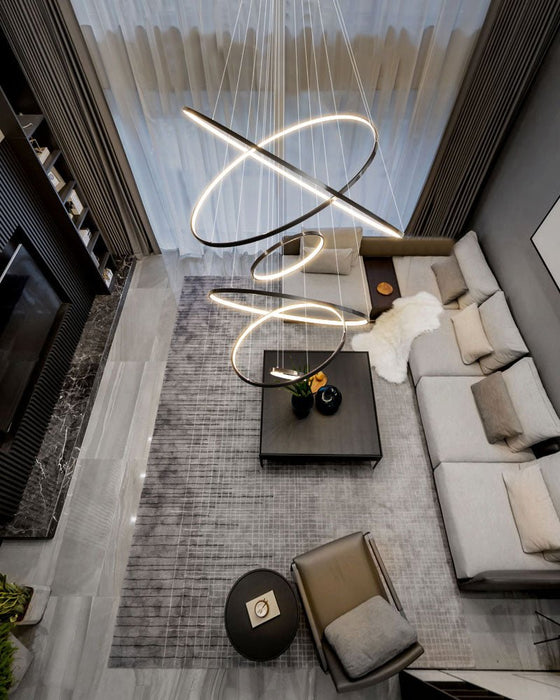 Orrery Rings Chandelier-DWHOME