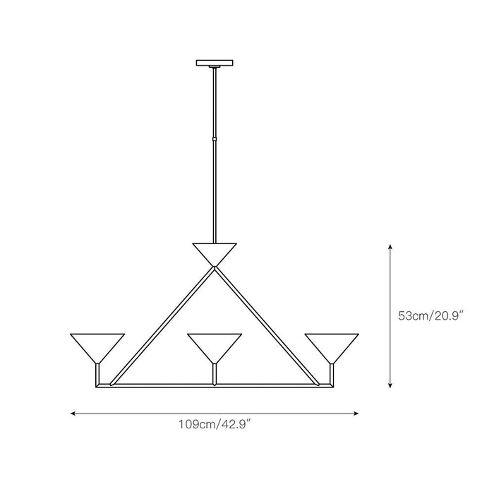Orsay Linear Chandelier-DWHOME