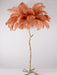 Ostrich Feather Brass Floor Lamp - DWHOME