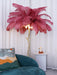 Ostrich Feather Brass Floor Lamp - DWHOME