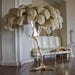 Ostrich Feather Brass Floor Lamp - DWHOME
