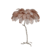 Ostrich Feather Brass Floor Lamp - DWHOME