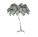 Ostrich Feather Brass Floor Lamp - DWHOME