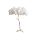 Ostrich Feather Brass Floor Lamp - DWHOME