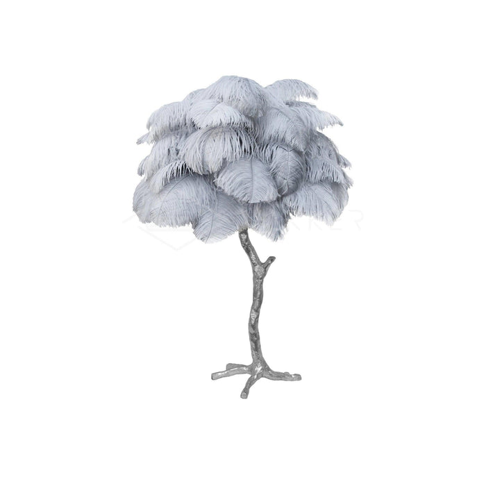 Ostrich Feather Table Lamp - DWHOME