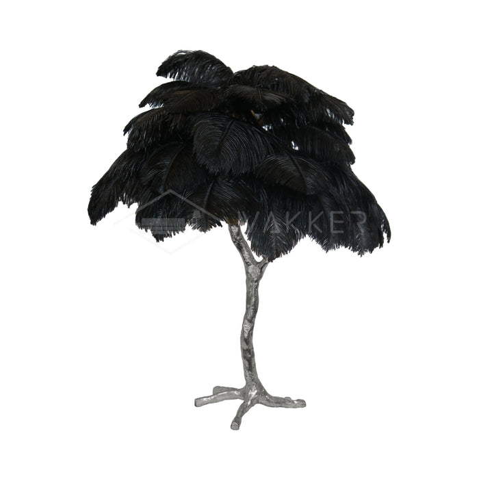Ostrich Feather Table Lamp - DWHOME