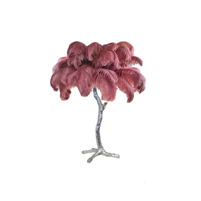 Ostrich Feather Table Lamp - DWHOME