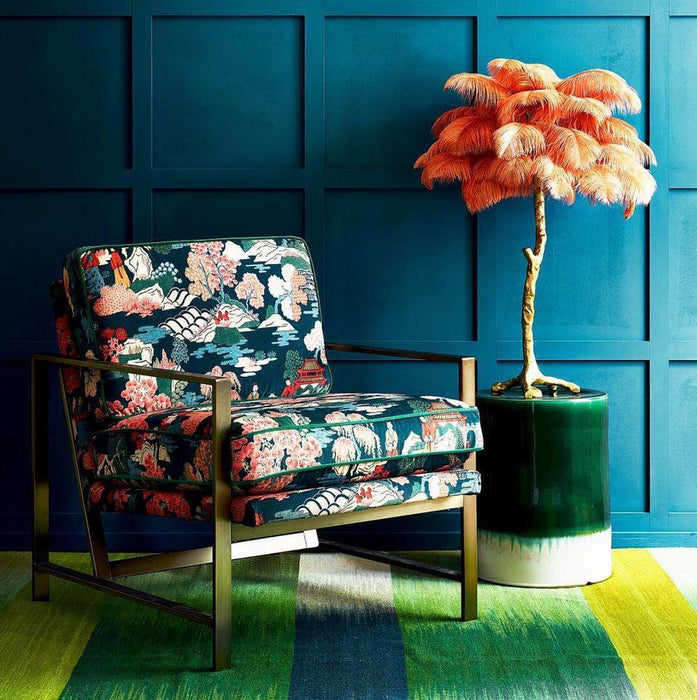 Ostrich Feather Table Lamp - DWHOME