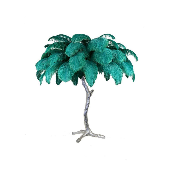 Ostrich Feather Table Lamp - DWHOME