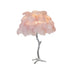 Ostrich Feather Table Lamp - DWHOME