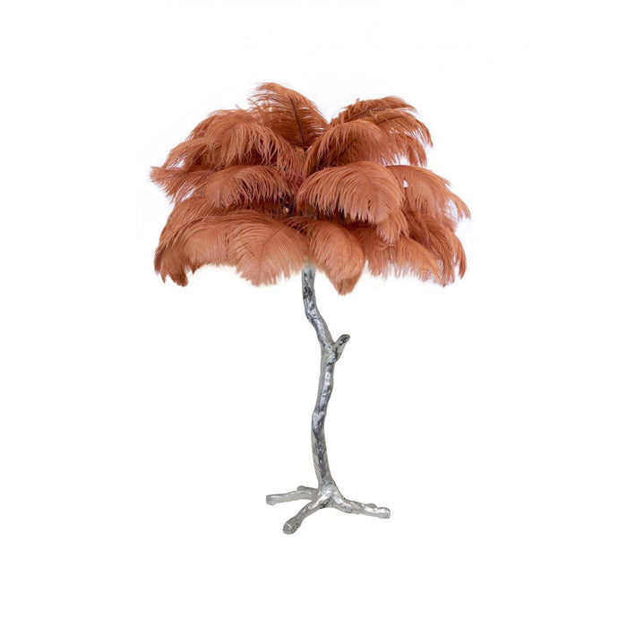 Ostrich Feather Table Lamp - DWHOME