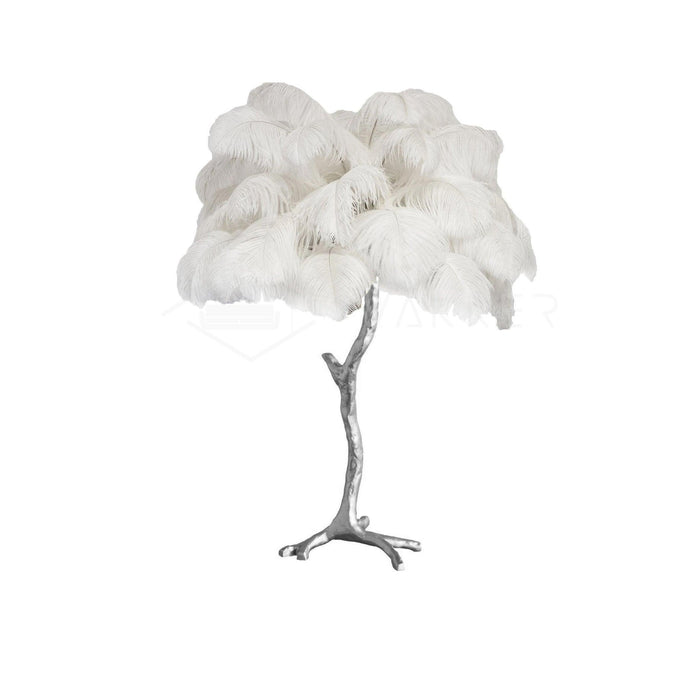 Ostrich Feather Table Lamp - DWHOME
