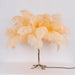 Ostrich Feather Table Lamp - DWHOME